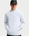 Nike Par Men's Therma-FIT Golf Hoodie in palest purple, featuring a quarter-zip front and long sleeves, front view.