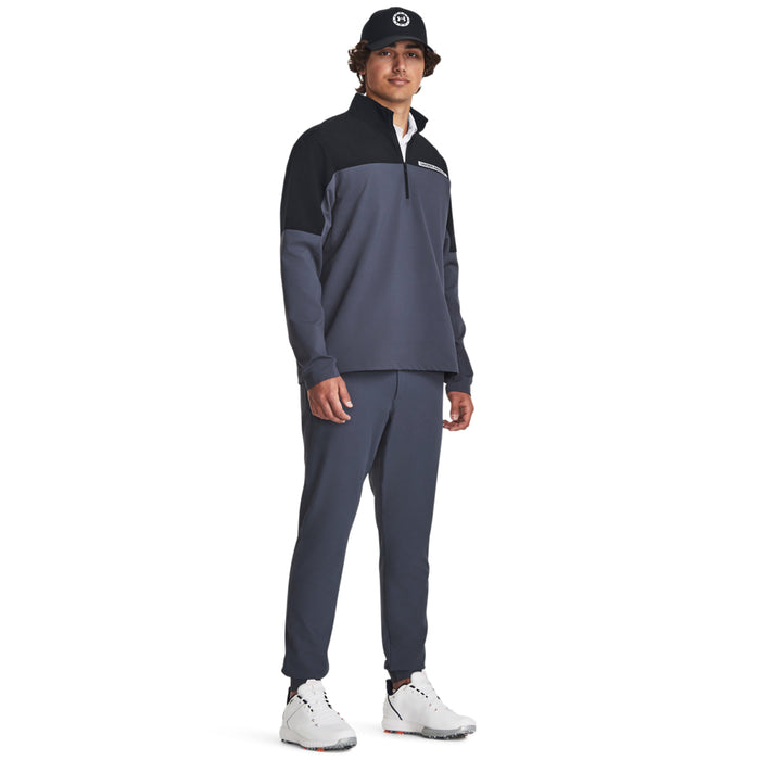 Under Armour Storm Windstrike Men's Golf Pullover Colour - Black & Downpour Grey  Under Armour Product Code - 1377382-002