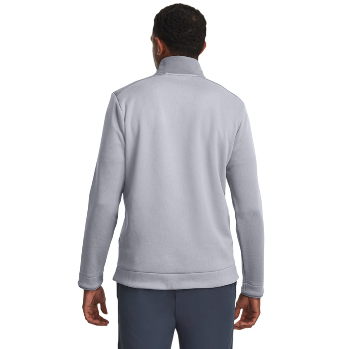 Under Armour Storm Sweater Fleece 1/2 Zip - Steel Grey / White — Pin High  Golf