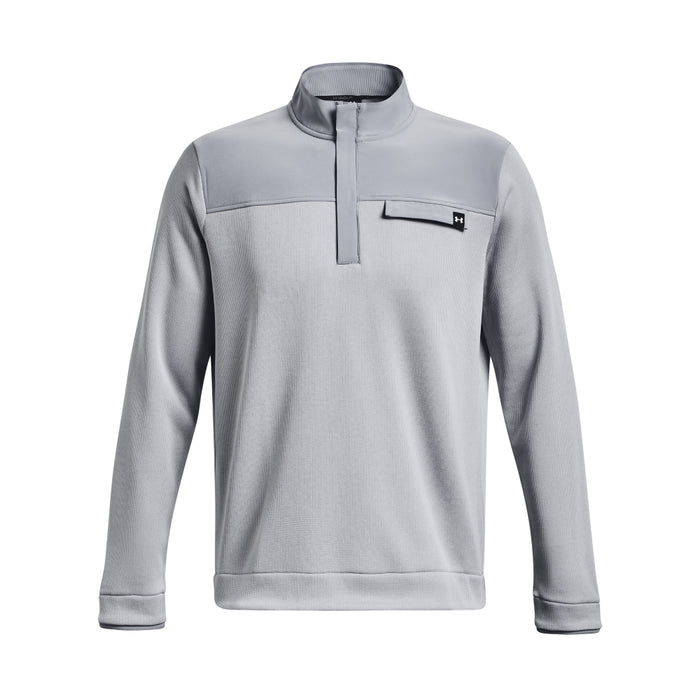 Under Armour Storm Sweater Fleece 1/2 Zip Colour - Steel Grey / White  Under Armour Product Code - 1382929-035