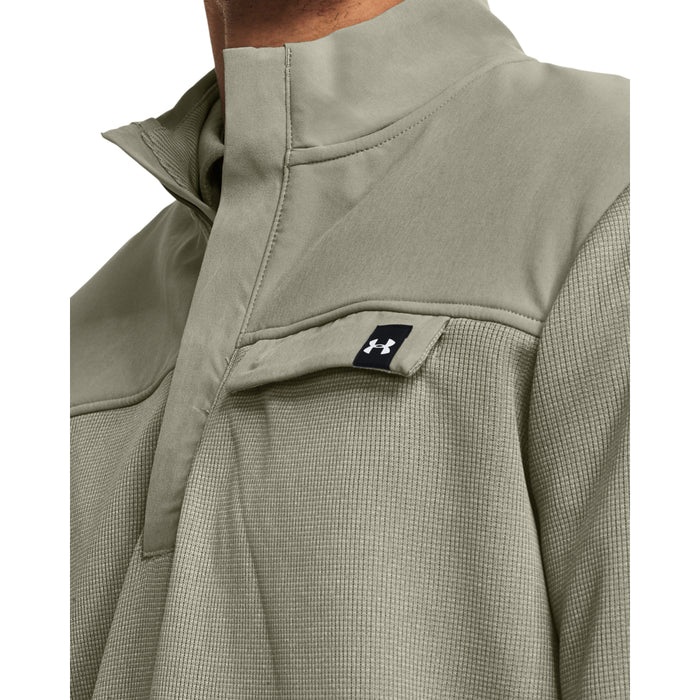 Under Armour Storm Sweater Fleece 1/2 Zip Colour - Grove Green / White  Under Armour Product Code - 1382920-504