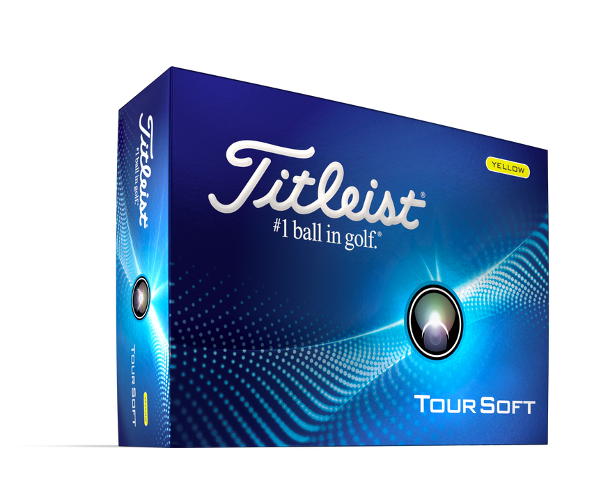 New Titleist Tour Soft Golf Balls - Yellow