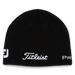 Titleist Tour Merino Golf Beanie Hat - Black front view