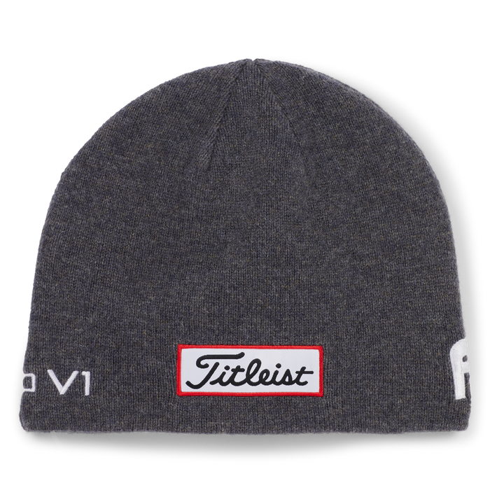 Titleist Tour Merino Golf Beanie Hat - charcoal back view