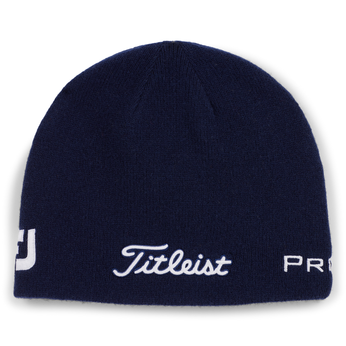 Titleist Tour Merino Golf Beanie Hat - navy front view