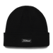 Titleist Charleston Cuff Knit Golf Beanie Hat - New - Black front view