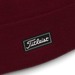 Titleist Charleston Cuff Knit Golf Beanie Hat - New  - burgundy close up