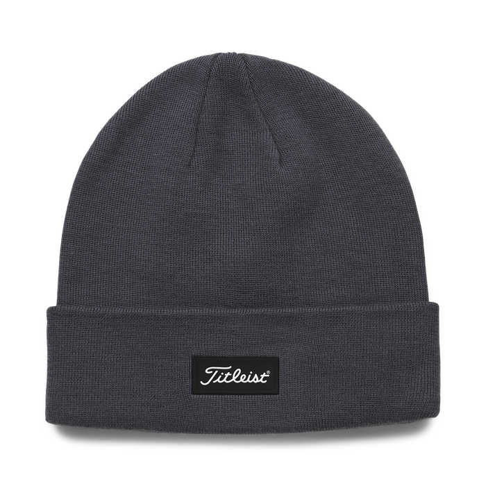 Titleist Charleston Cuff Knit Golf Beanie Hat - New - washed indigo front view