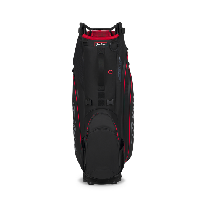 Titleist Hybrid 14 StaDry Golf Bag - Black/Black/Red