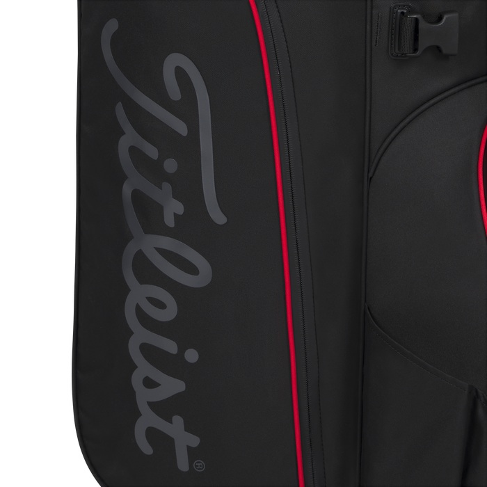 Titleist Hybrid 14 StaDry Golf Bag - Black/Black/Red