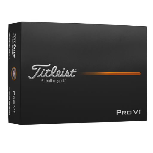 New Dozen Titleist Pro V1 Golf Balls 2025 in White, Yellow or High Numbers.