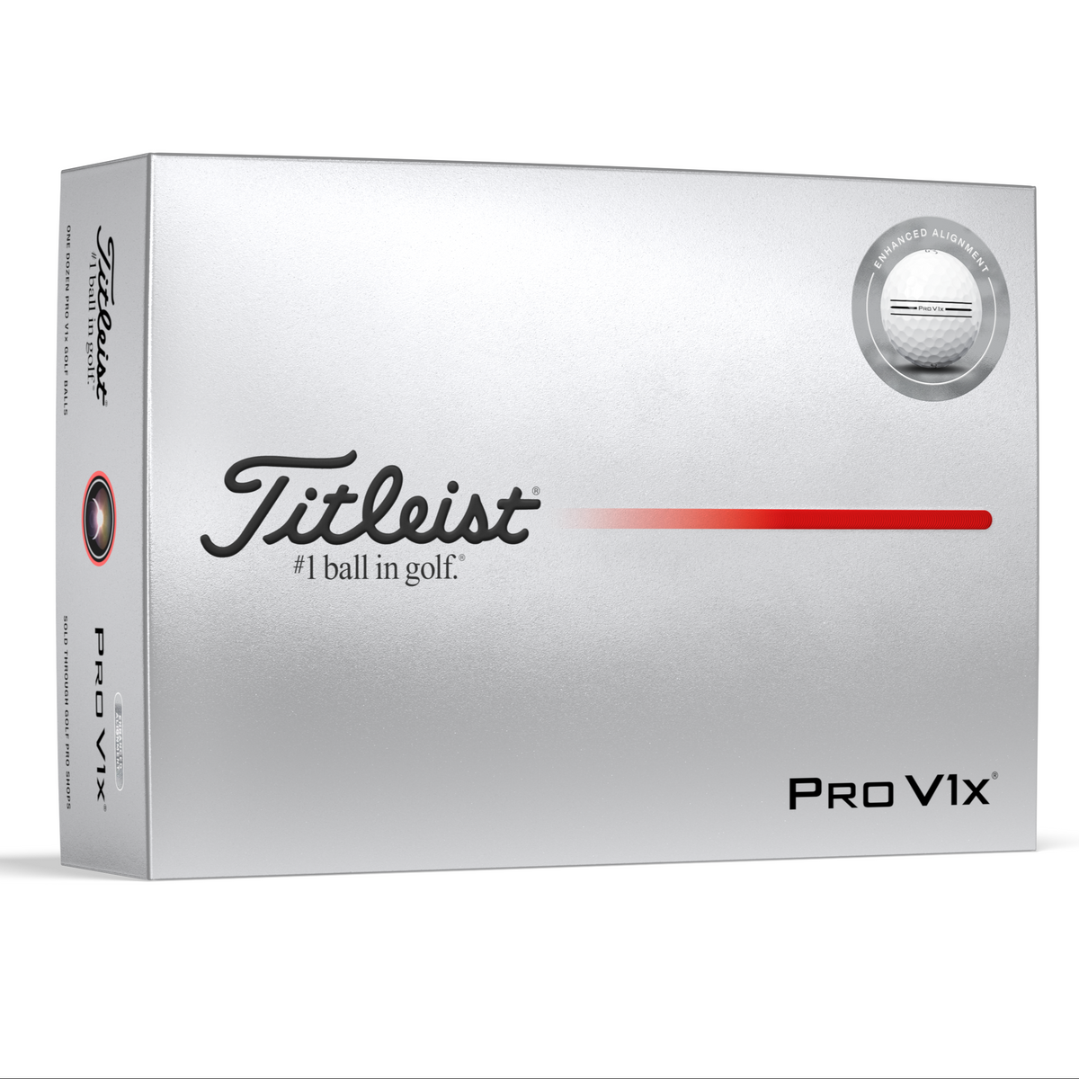 Titleist Pro V1x Enhanced Alignment Golf Balls 2025 - Dozen | Pin