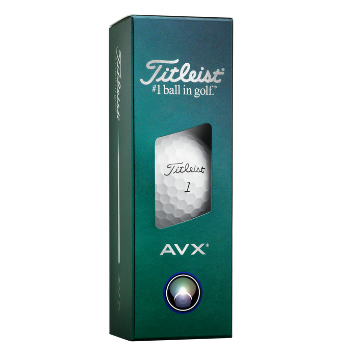 Titleist AVX Golf Balls - white sleeve of three view