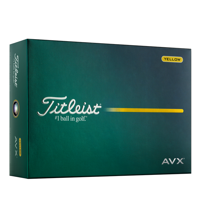 Titleist AVX Golf Balls - yellow dozen view