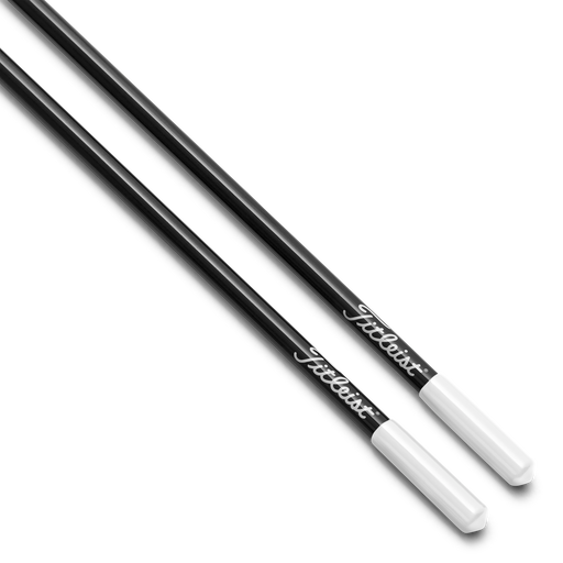 close up of Titleist Alignment Sticks in black