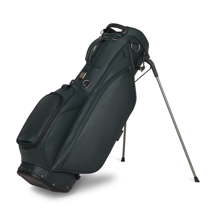 A pine green stand Titleist LINKSLEGEND Classic Members II Golf Stand Bag with a dual-suspension system and metal legs, shown on a clean white background.