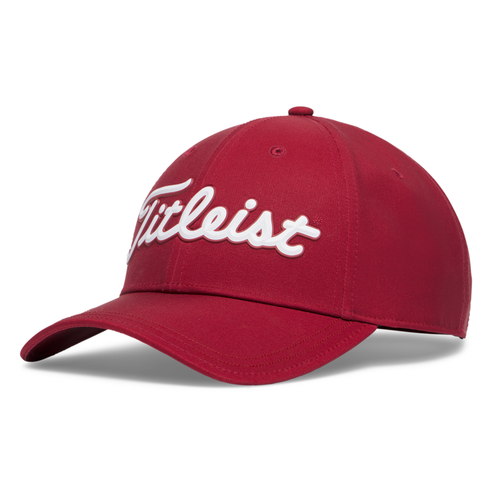 Titleist Players Performance Ball Marker Hat n crimson red with white writing - 2026 colour