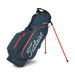 Titleist Players S4 StaDry Golf Stand Bag in monterey blue and flame on its stand
