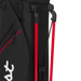 Titleist Players S4 Golf Stand Bag, in black red. Close up of the legs
