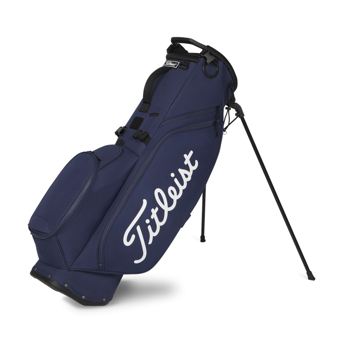 Titleist Players S4 Golf Stand Bag in navy on its stand