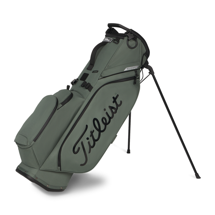 Titleist Players S4 StaDry Golf Stand Bag in cypress green on its stand