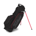 Titleist Players S5 StaDry Golf Stand Bag in black red on its stand