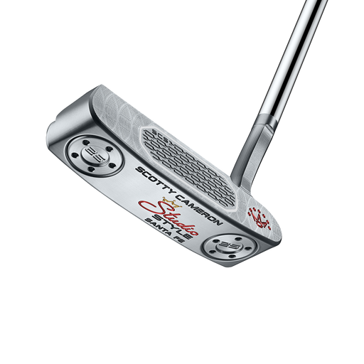 Scotty Cameron Studio Style Santa Fe Putter. View of the branding on the sole