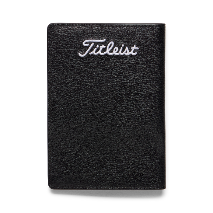 Titleist Scorecard Holder closed showing the titleist logo