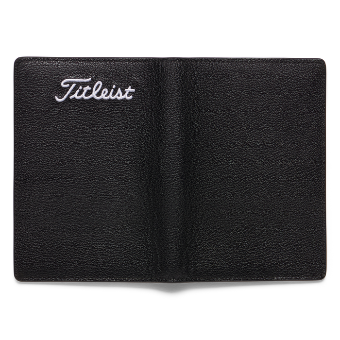 Titleist Scorecard Holder, open showing the titleist logo