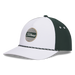Titleist Limited Edition Tee Time Collection Boardwalk Rope Hat in white green and gold full view