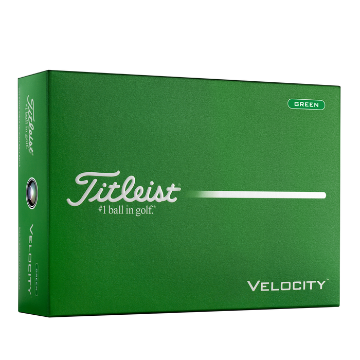 Titleist Velocity Golf Balls - green dozen box
