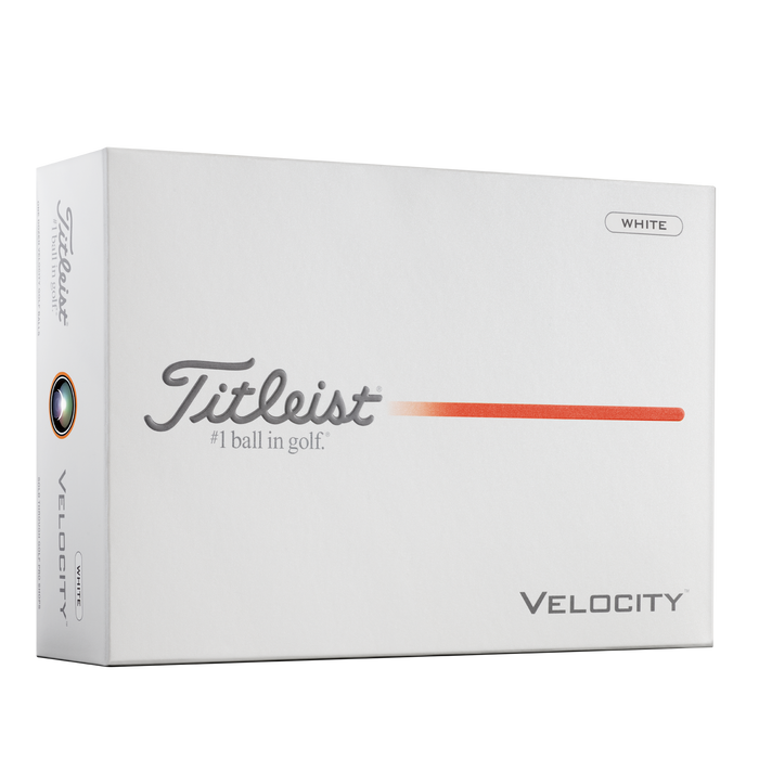 Titleist Velocity Golf Balls - white dozen box