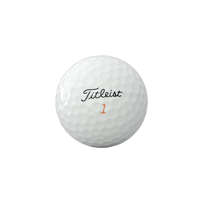 Titleist Velocity Golf Balls - white golf ball showing titleist logo