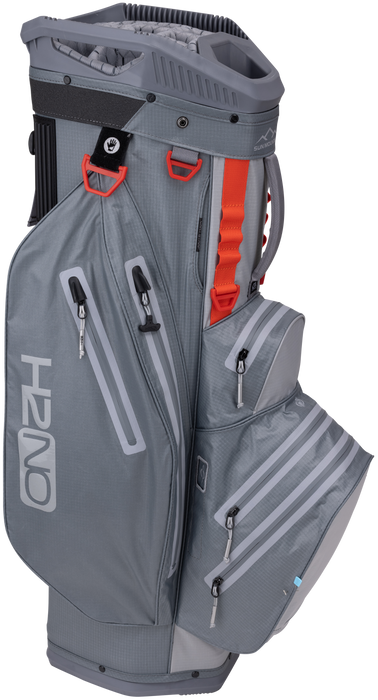 Sun Mountain H2NO Lite Cart Golf Bag 2024 - Nickel/Cadet/Tango