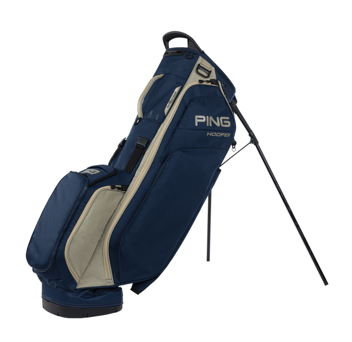 PING Hoofer Golf Stand Bag navy sand full view