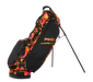 PING Hoofer Lite Golf Stand Bag in black with orange graffiti on its stand