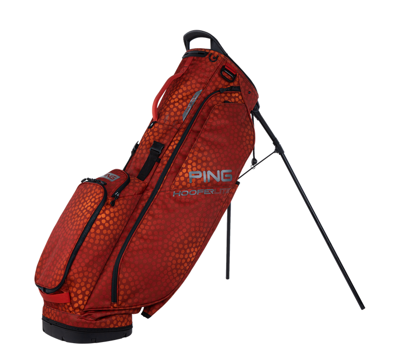limited edition PING Hoofer Lite Golf Stand Bag in mosaic rust