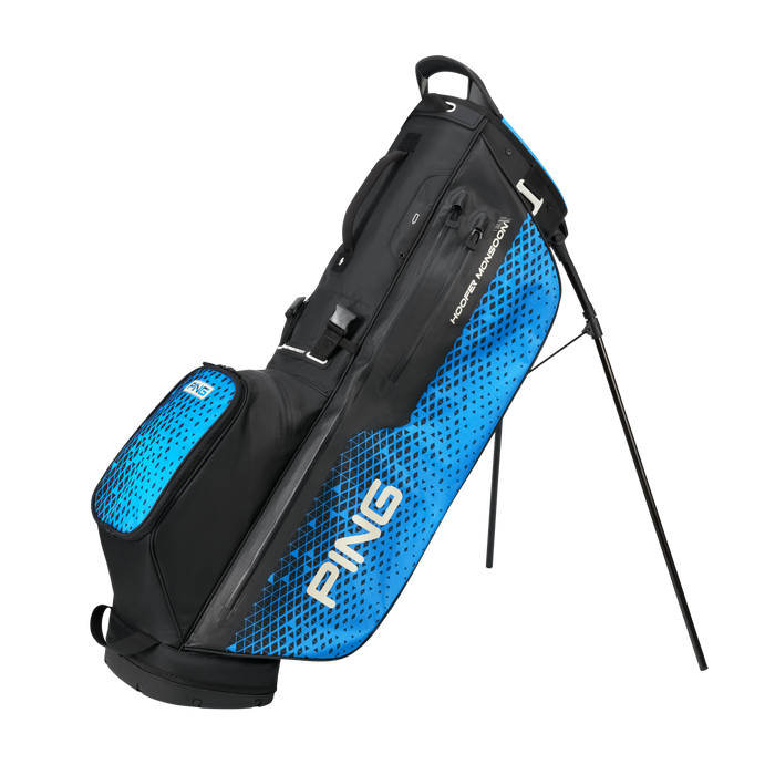 PING Hoofer Monsoon Waterproof Golf Stand Bag - blue black