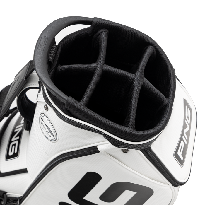 PING Tour Staff Golf Bag view of the top dividers