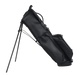 PING Reserve Golf Stand Carry Bag in black on its stand side view