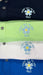 PING Sedona Ladies Fore Get Me Not golf polo shirts in navy, lime, white, and blue with embroidered flower detail.
