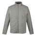Under Armour Drive Pro insulated golf jacket in grey, featuring a quilted front panel, full zip, and funnel neck.