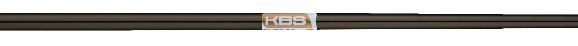Taylormade Hi Toe 5 golf wedge shaft in matte black with a central KBS branding label.