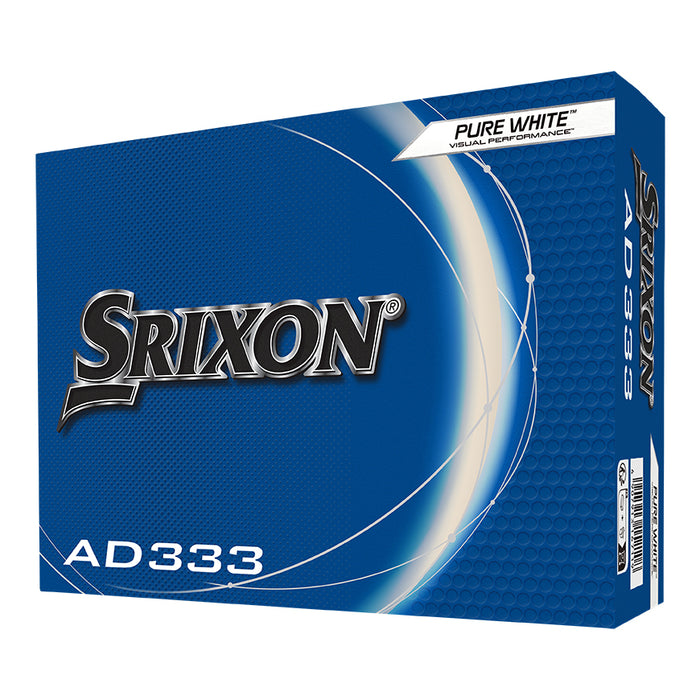 Srixon AD333 Golf Balls Dozen - 2024 - White & Yellow