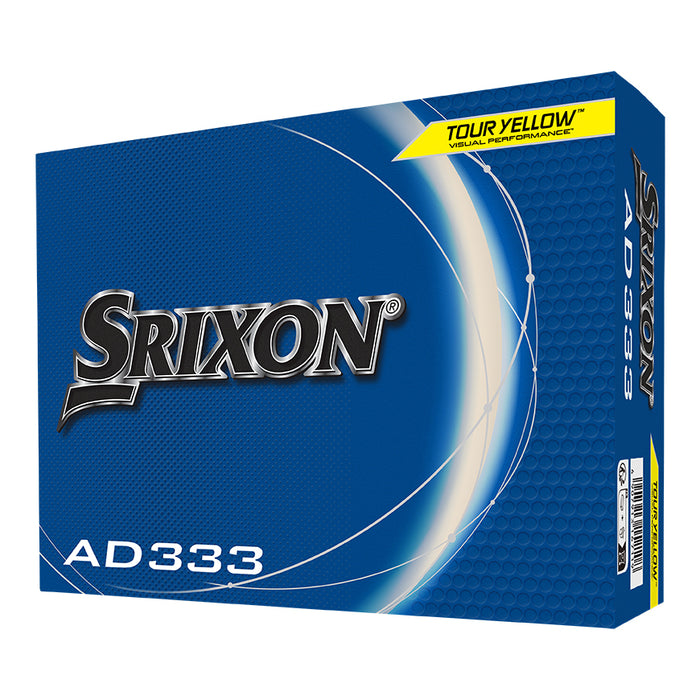 Srixon AD333 Golf Balls Dozen - 2024 - White & Yellow