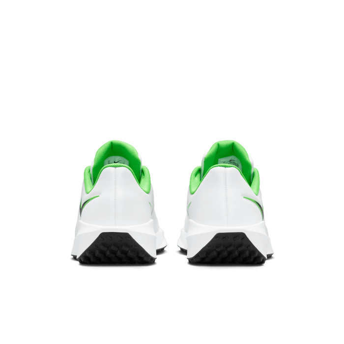 Nike Infinity Golf Shoes white and lime green pair view of the heel