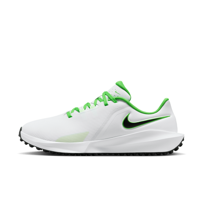 Nike Infinity Golf Shoes white/lime green inside of right shoe