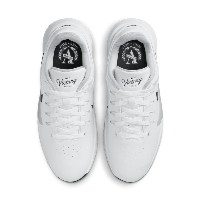 Nike Victory Pro 4 Golf Shoes in white - view from above of pair