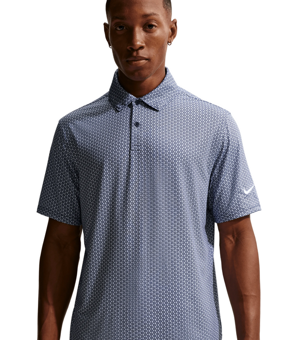 Nike Velocity Dri-FIT Micro Golf Polo Shirt college navy and white