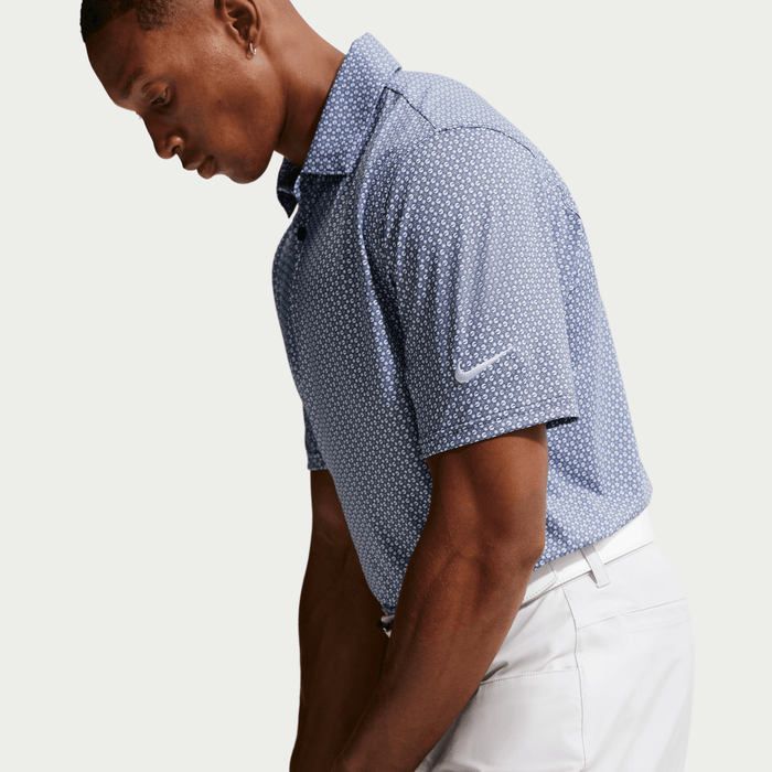 Nike Velocity Dri-FIT Micro Golf Polo Shirt college navy and white